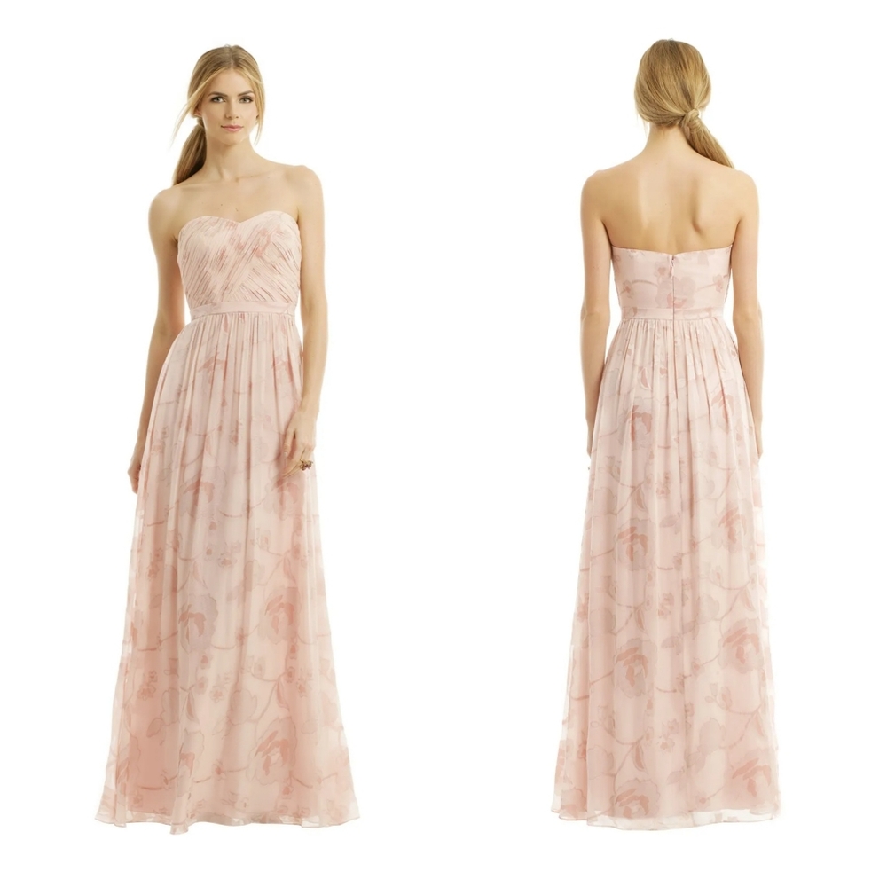 ERIN by Erin Fetherston Pink Strapless Maxi Dress
